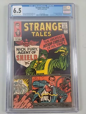 Buy Strange Tales #135 CGC 6.5 OW/White 1st Appearance Of Nick Fury Agent Of Shield • 225.23£