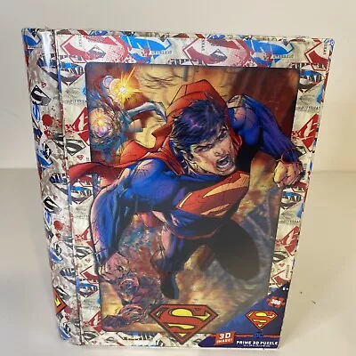 Buy Dc Comics Superman Prime 3d 300 Piece Puzzle In Tin Book Case • 3.94£