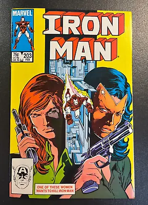Buy IRON MAN 203 M.D. Bright Cover V 1 NM 1986 Vintage AVENGERS TONY STARK X-Men • 7.94£