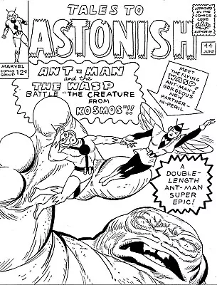 Buy Tales To Astonish # 44 Cover Recreation 1st Wasp Of Avengers Original Comic Art  • 27.98£
