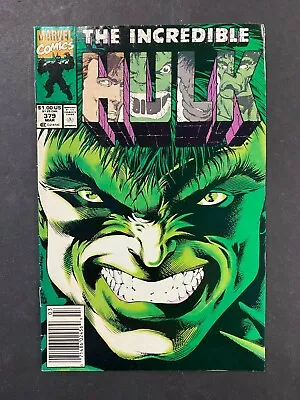 Buy 1991 Mar Issue #379 The Incredible Hulk  Hulk Face Cover  Newsstand Variant 3722 • 10.43£