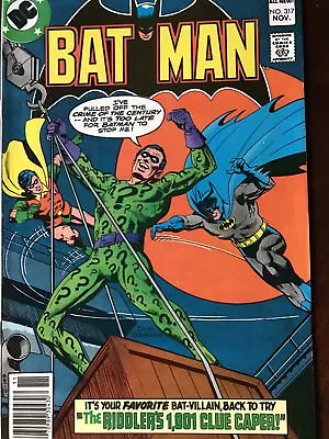 Buy Batman - #317 - Nov 1979 Issue. Unofficial Grade: VFN (7.0) DC Comic Riddler • 26.95£