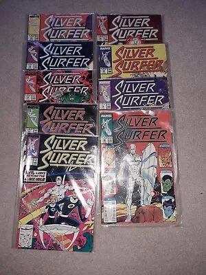 Buy Silver Surfer Marvel Comics 1986. Issue's 1 1/20. 18 Is Missing. Vgc • 32.99£