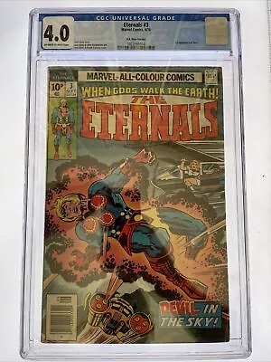 Buy The Eternals #3 CGC 4.0 OW/W Pages Marvel Comics 1976 1st App Sersi • 147.95£