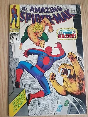 Buy Amazing Spider-Man 57 - 1968 - Ka-Zar • 74.99£