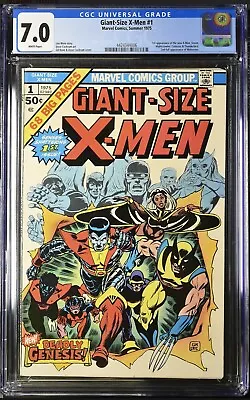 Buy Giant-Size X-Men #1 CGC 7.0 WHITE Pages 1st App Of The New X-Men 1975 MCU Bronze • 1,972.57£