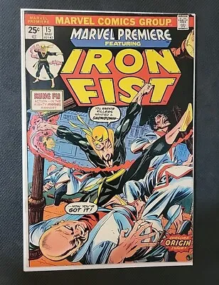 Buy Marvel Premiere #15 1974 Origin & First Appearance Of Iron Fist Bronze Age Key🔑 • 186.69£