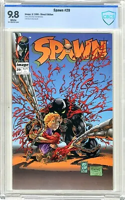 Buy Spawn #29  CBCS   9.8  NMMT  White Pgs  3/95  Cover & Art By Todd McFarlane & Gr • 79.03£