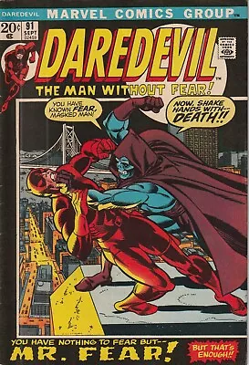 Buy  Daredevil, The Man Without Fear!  91, September 1972: Marvel Comics Group Comic • 10.94£