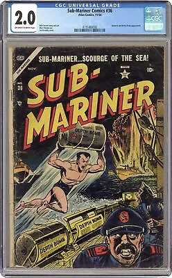 Buy Sub-Mariner Comics #36 CGC 2.0 1954 4191460006 • 393.48£