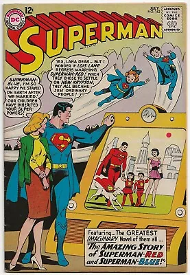Buy Superman #162, July 63 ~ The Amazing Story Of Superman-red & Super_man Blue /fn • 26.37£