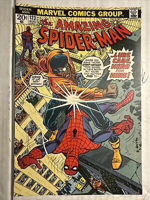 Buy Amazing Spider-Man #123 NM Gwen Stacy Funeral 1st Luke Cage Mtg Kane 1973 • 100.53£
