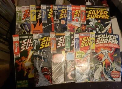 Buy Silver Surfer 1st Series #5,6,7,8,10,11,12,13,14,16,17,18, Marvel Comics 1968 • 130£