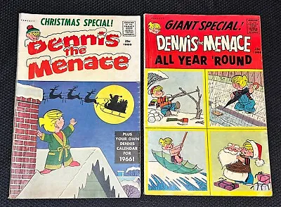 Buy Fawcett Comics Giant Special And Christmas Special Dennis The Menace #31 And #35 • 15.77£
