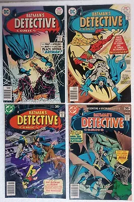 Buy 1976 Detective Comics 464, 466, 473, 477 DC Comics Lot Of 4/ Batman • 15.99£