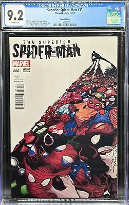 Buy Superior Spider-Man #33 CGC 9.2 Mike Del Mundo Variant 1st Spider-Cyborg • 98.55£
