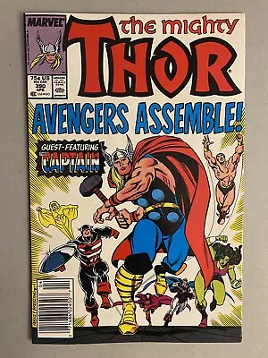 Buy Mighty Thor 390, VF- 7.5, Marvel 1988, Ron Frenz, 1st Captain Lifts Mjolnir • 17.15£