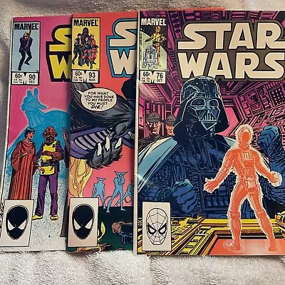 Buy LOT Of 3 Star Wars Comics #76 #90 #93 • 7.11£