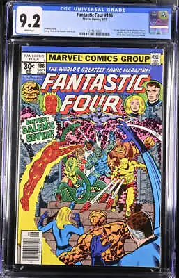 Buy Fantastic Four #186 Cgc 9.2 White Pages // Marvel Comics 1977 • 47.97£