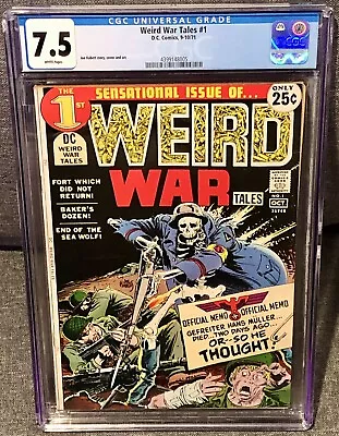 Buy Weird War Tales #1 Cgc 7.5 • 313.77£