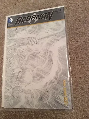 Buy AQUAMAN #11 Variant Wraparound Sketch 1:25 BW DC Comics 1st Print NM • 4.95£