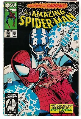 Buy Marvel Comics Spiderman 377 VFN- 7.0 1993 Cardiac Appearance • 7.99£