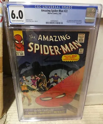 Buy Marvel Comics Amazing Spiderman 22 CGC  6.0 1965 1st App Princess Python • 299.99£