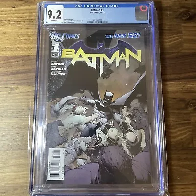 Buy Batman 1 New 52 2011 CGC 9.2 Scott Snyder Greg Capullo • 39.58£