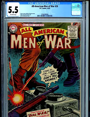 Buy All American Men Of War #26 CGC 5.5 1955 Amricons K61 • 316.24£