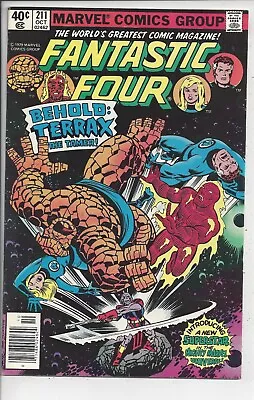Buy Fantastic Four #211 F-(5.5) 1979 💥1st Appearance Of Terrax The Tamer💥 • 12.01£