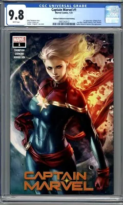 Buy Captain Marvel #1 Artgerm Walmart Edition 1st Ripley Ryan 2nd Print  CGC 9.8 • 60.94£