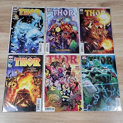 Buy Thor #21-26 LGY #747-752 Cover A 2nd Print Variant Marvel Comics 2022 - Lot Of 6 • 9.48£