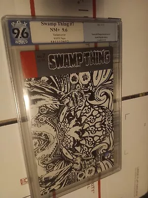 Buy Swamp Thing # 7 , PGX 9.6 , 1:25 Wrap Around Cover Variant, New 52 • 56.30£