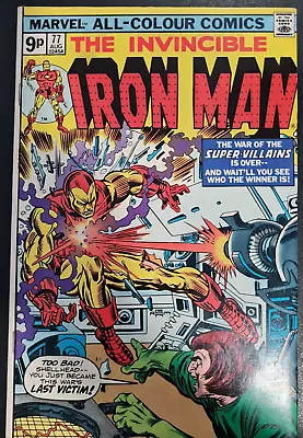 Buy Invincible Iron Man #77 1975 Pence Variant • 4.95£