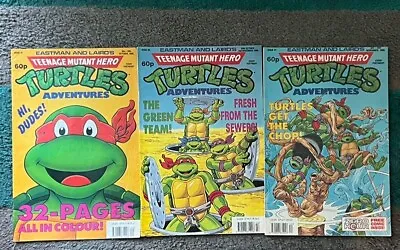 Buy Teenage Mutant Hero Turtles Eastman And Laird Magazine Comic Issues 19-21 (1990) • 10£