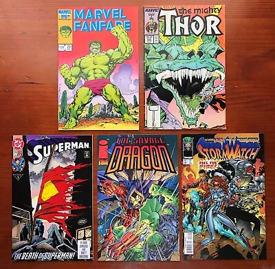 Buy All Splash Page Comics; Marvel Fanfare 29 Thor 380 Superman 75 Savage Dragon 7 + • 28.78£