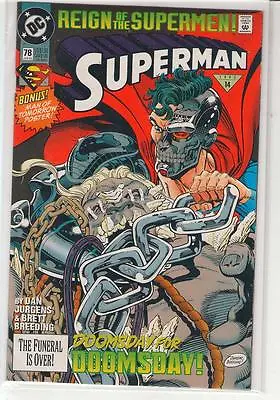 Buy Superman #82 Reign Of The Supermen Superboy Steel Newsstand Variant 9.6 • 8.63£