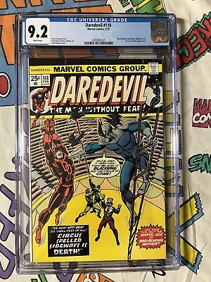 Buy Daredevil #118 CGC 9.2 (Marvel 1975)  WP!  Bondage Cover! • 79.81£