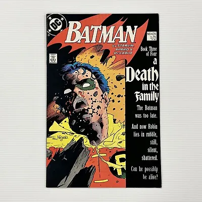 Buy Batman A Death In The Family #428 1989 VF+ Spoiler Alert: Robin Dies • 48£