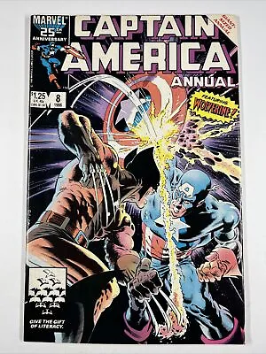 Buy Captain America Annual #8 (1986) Vs.Wolverine Mike Zeck Marvel Comics(a) • 19.11£