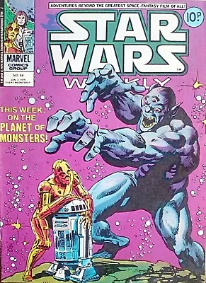 Buy STAR WARS WEEKLY No.48 Jan 3rd 1979 (Vintage UK Marvel Comic Book) V.G CONDITION • 14.99£