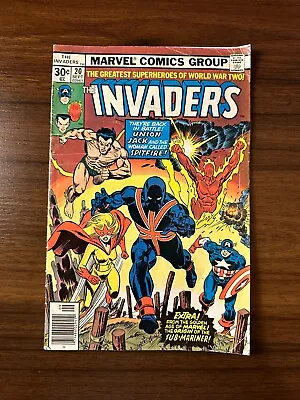 Buy Marvel Comics Invaders #20 1st Full Union Jack 2nd App. 1977 KEY Crease • 6.32£