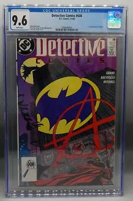 Buy CGC 9.6 DC Comics DETECTIVE COMICS #608 1st Appearance ANARKY Villain BATMAN ! • 41.17£
