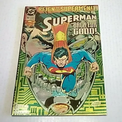 Buy Superman #82 (DC)1993 -- Reign Of Supermen Finale -- Chromium Cover VF --  • 8.07£