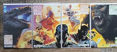 Buy Justice League Vs Godzilla Vs Kong #1-4 - Rare Final Printing Connecting Covers • 24.99£