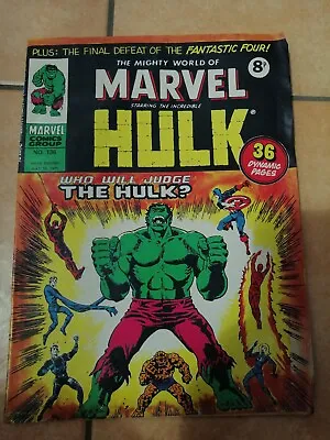 Buy Marvel Comic - The Mighty World Of Marvel - Incredible Hulk - Issue 136 - 1975  • 1.20£