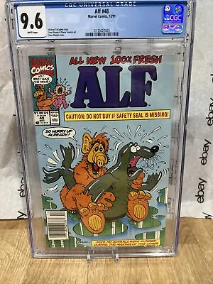 Buy Alf #48 CGC 9.6 NM+ WP 1991 Marvel Comics Newsstand Edition Never Pressed • 1,343.49£