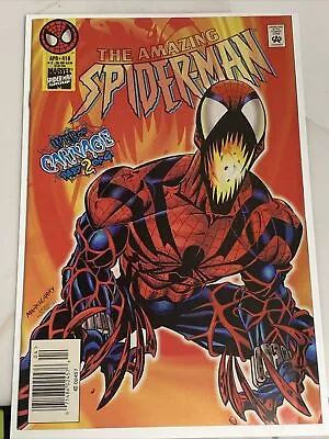 Buy Amazing Spider-Man 410 1996 1st Spider-Carnage Newsstand See Description • 31.66£