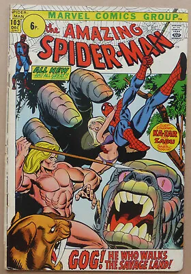 Buy The Amazing Spider-man #103, With  Ka-zar  &  Zabu , 1971. • 25£