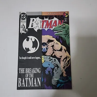 Buy Batman #497 The Breaking Of Batman's Back Bane Breaks Knightfall DC Comics 1993 • 2.37£